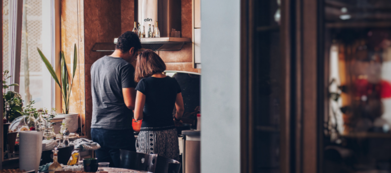 mortgage broking couple at home